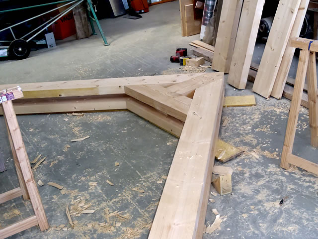 Ossature bois en atelier