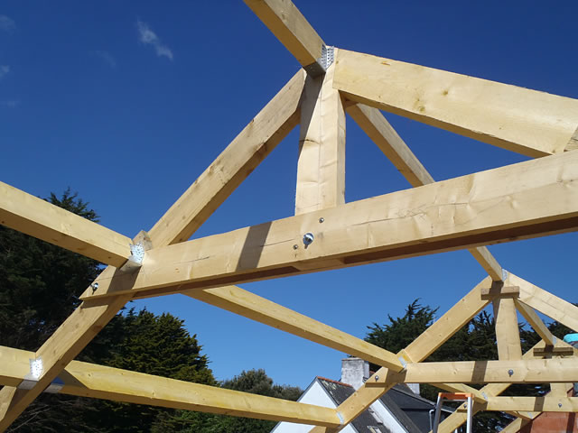 Structure charpente bois